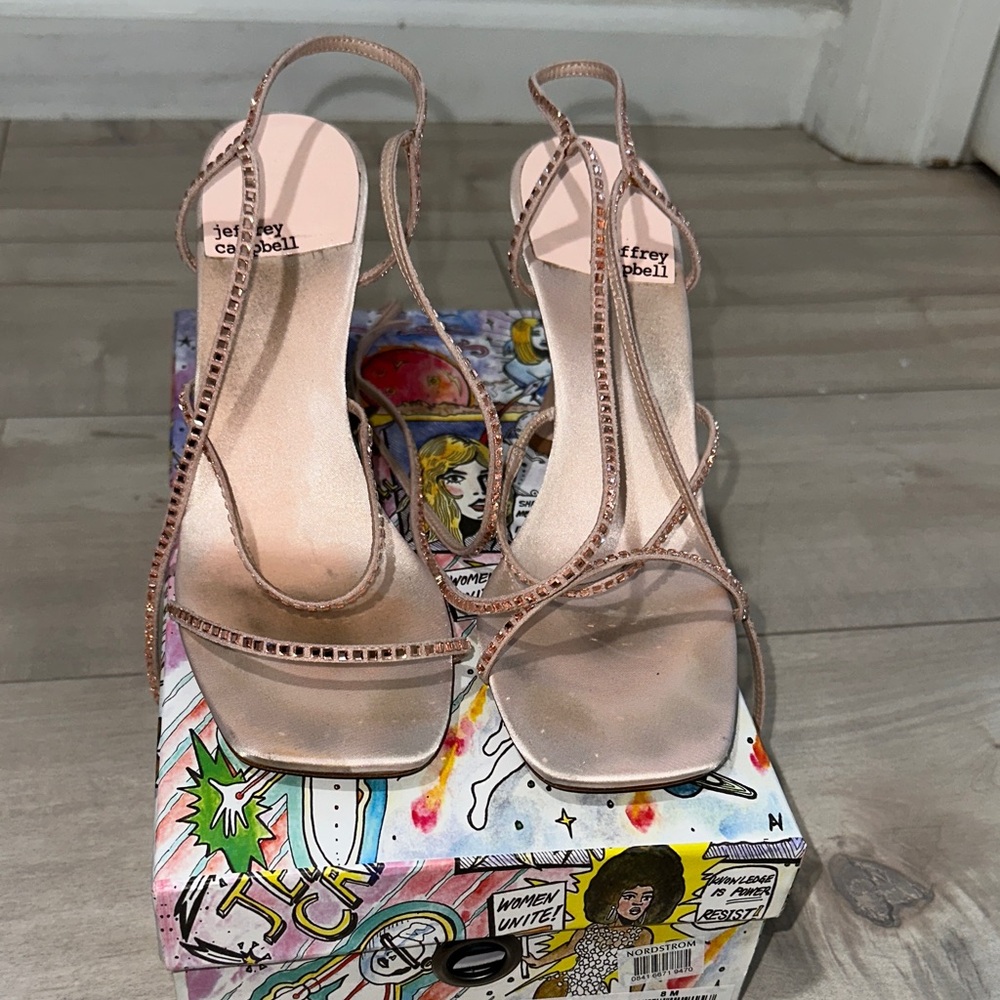 Jeffrey Campbell Blush Strappy Heels